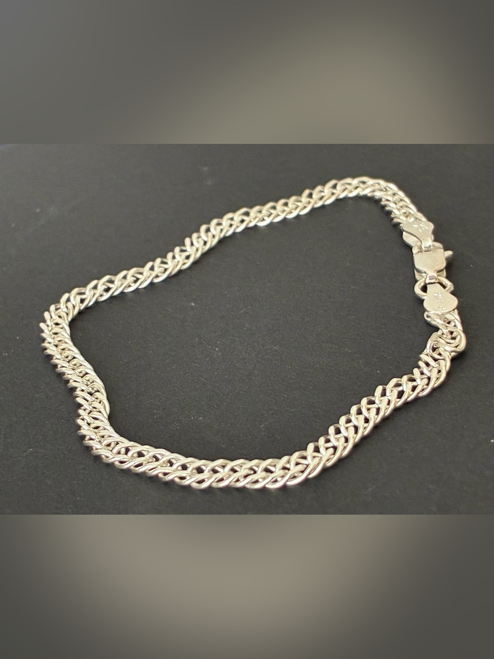 Sterling Silver 925 Double Cuban 7” 3.4mm